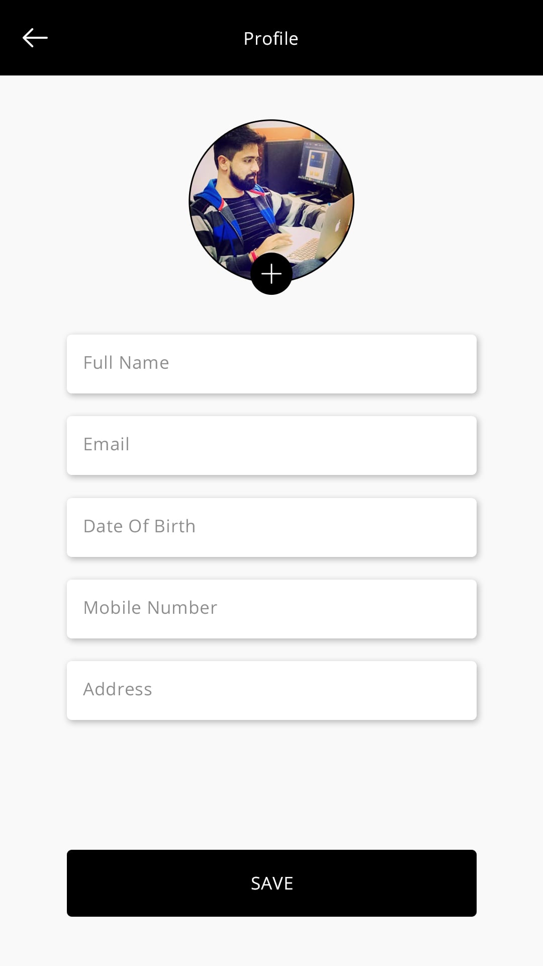 X Solu (ride sharing app) Profile screen